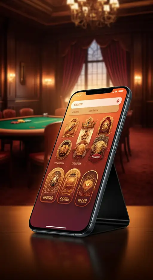 Capture d'écran de l'interface mobile de Casino Cresus, présentant divers jeux de machines à sous populaires et l'accès rapide au menu principal, illustrant la fluidité et la diversité des options de jeu sur smartphone.